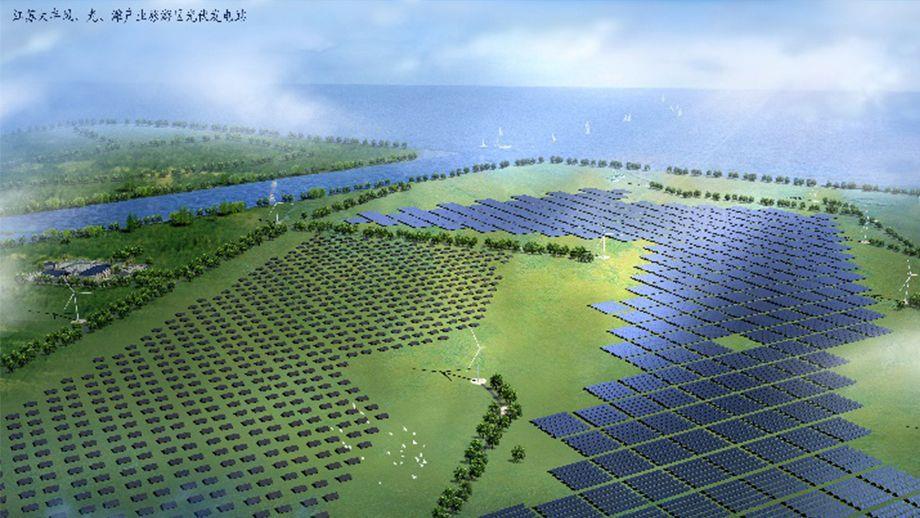 江蘇大豐風、光、灘產業(yè)旅游區(qū)光伏發(fā)電項目